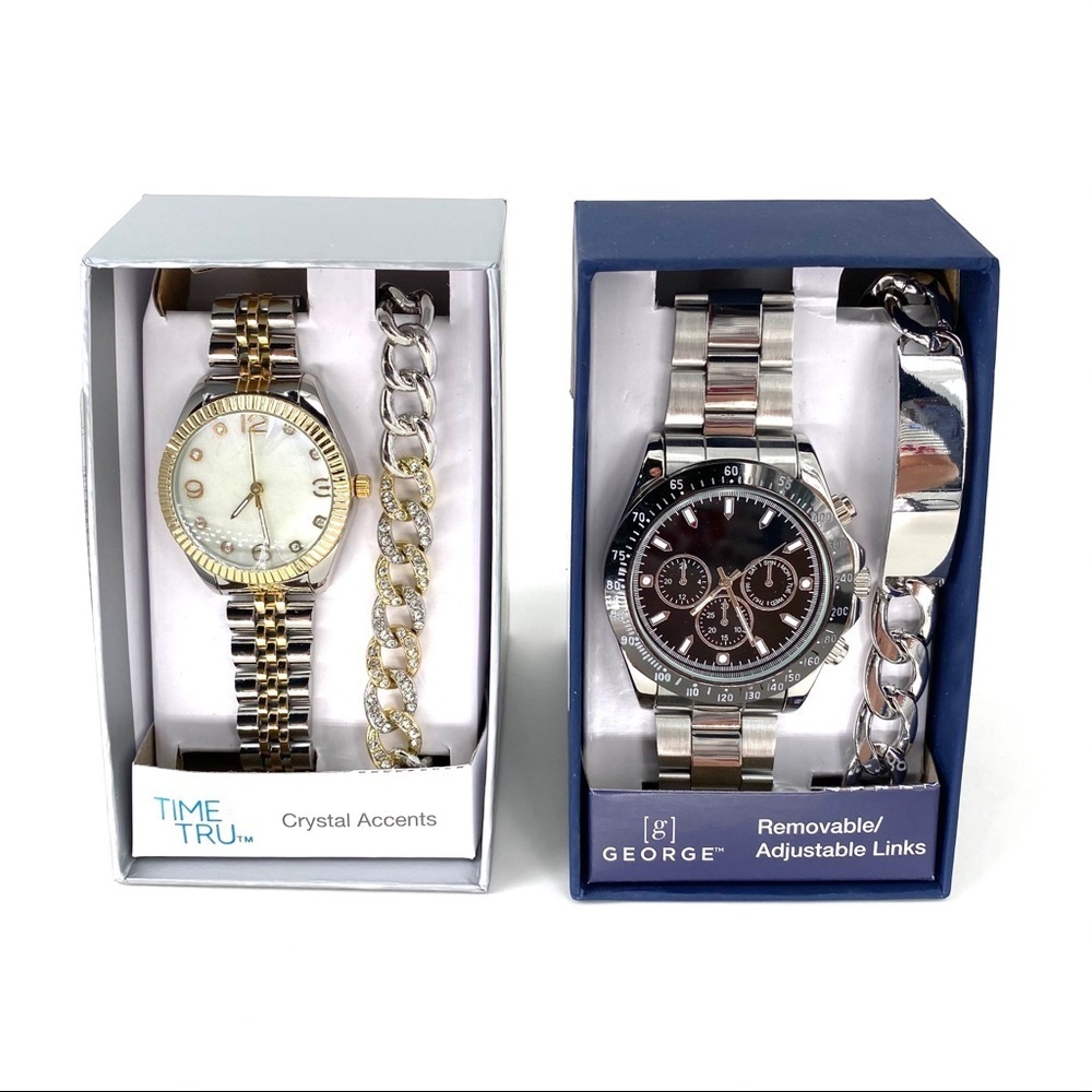 Time & Tru Women's Watch and George Men's Watch
